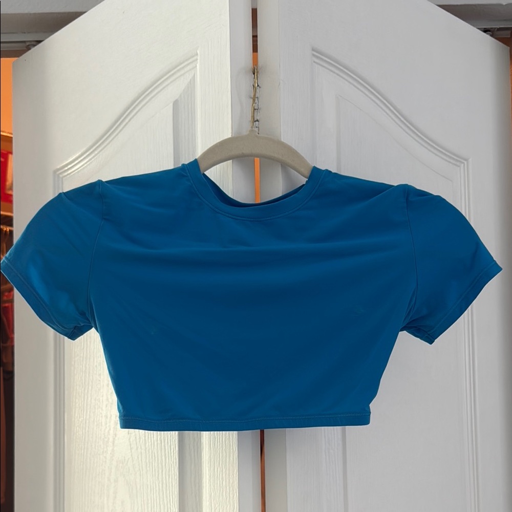 Blue Women's Crop Top